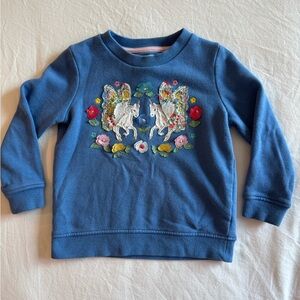 Mini Boden girls aplique sweatshirt